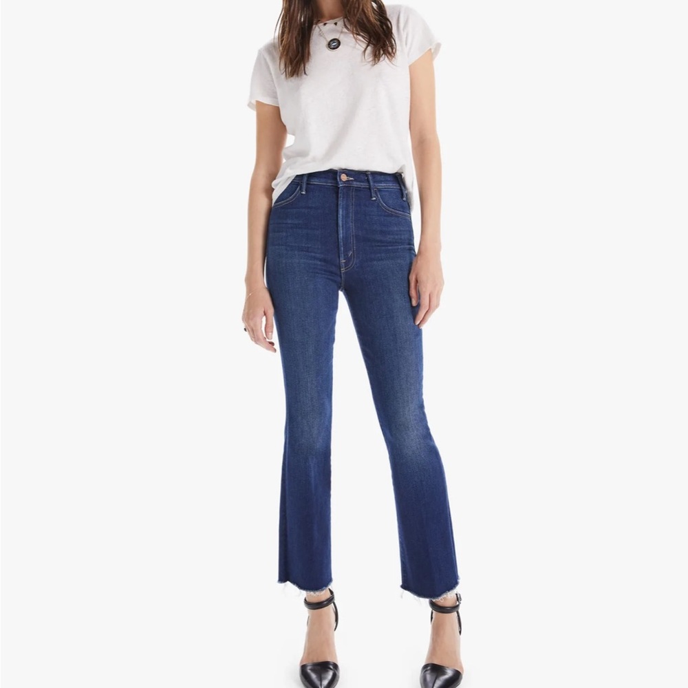 Mother Jeans. High Rise. The Hustler Ankle Fray. Size 28.